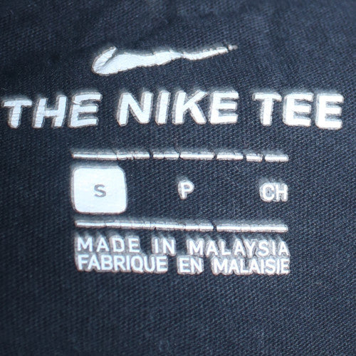 Nike Men's Black Small Crew Neck Sports Cotton T-Shirt