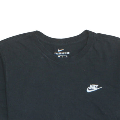 Nike Men's Black Small Crew Neck Sports Cotton T-Shirt