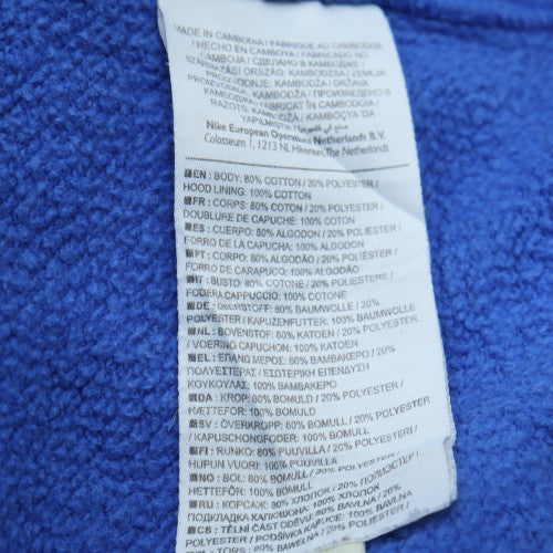Mens UK Size S Nike Blue Pullover Hoodie