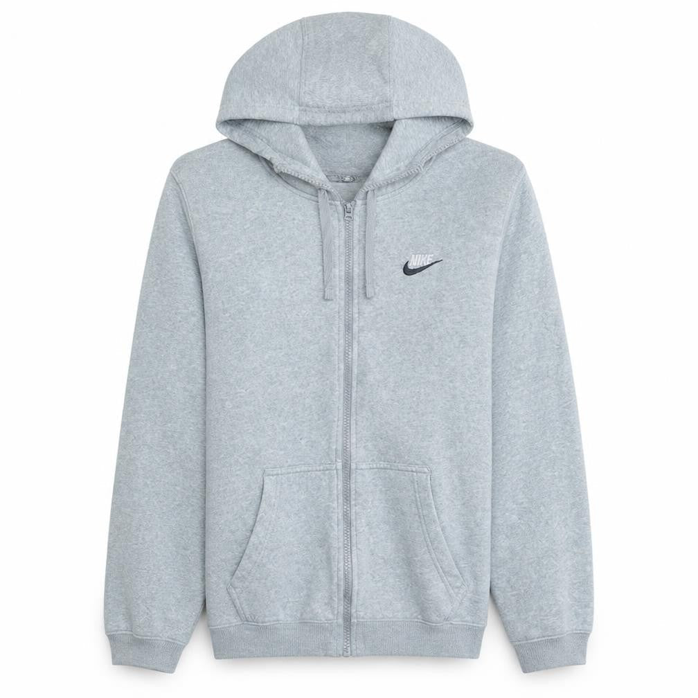 Mens UK Size S Nike Grey Full Zip Hoodie