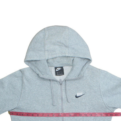 Mens UK Size S Nike Grey Full Zip Hoodie