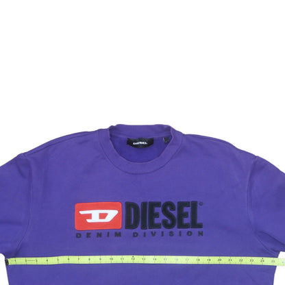 Mens UK Size M Diesel Purple Pullover Sweatshirt