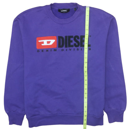Mens UK Size M Diesel Purple Pullover Sweatshirt
