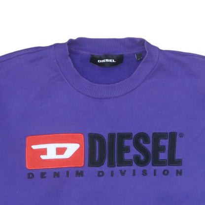 Mens UK Size M Diesel Purple Pullover Sweatshirt