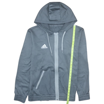 Mens UK Size M adidas Grey Full Zip Hoodie