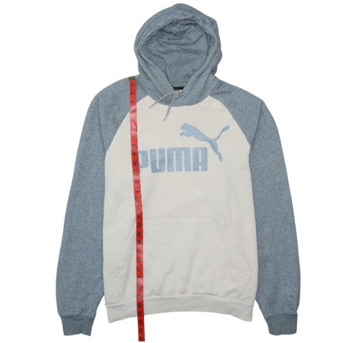 Mens UK Size XL PUMA Grey Pullover Hoodie