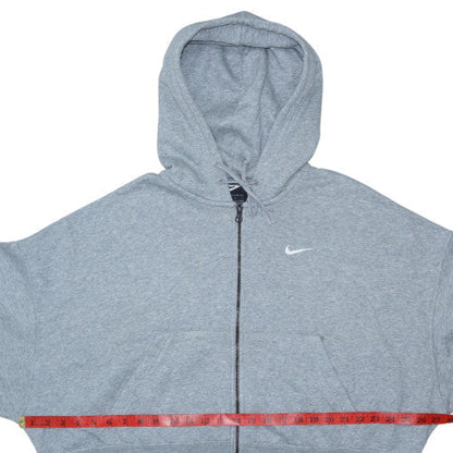 Womens UK Size L Nike Grey Full Zip Hoodie