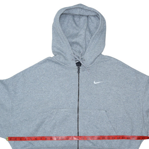 Womens UK Size L Nike Grey Full Zip Hoodie