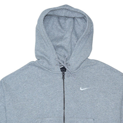 Womens UK Size L Nike Grey Full Zip Hoodie