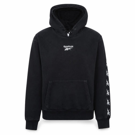 Womens UK Size S Reebok Black Pullover Hoodie