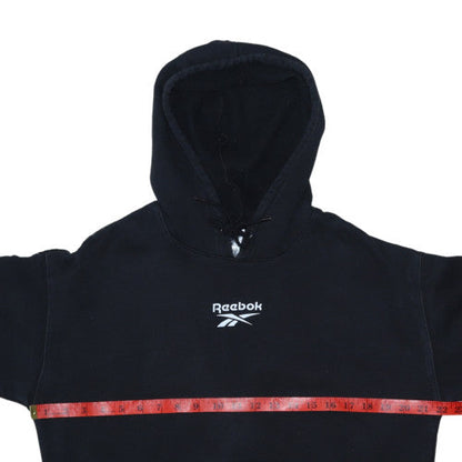 Womens UK Size S Reebok Black Pullover Hoodie