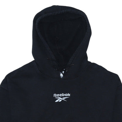 Womens UK Size S Reebok Black Pullover Hoodie