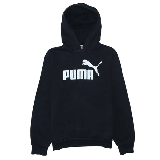 Boys UK Size 13-14 Years PUMA Black Pullover Hoodie