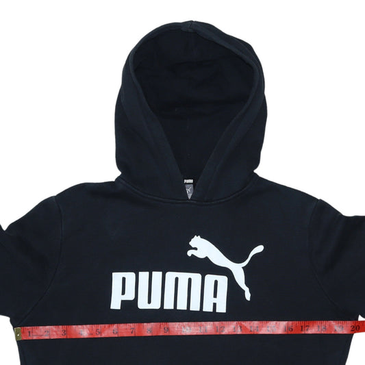 Boys UK Size 13-14 Years PUMA Black Pullover Hoodie