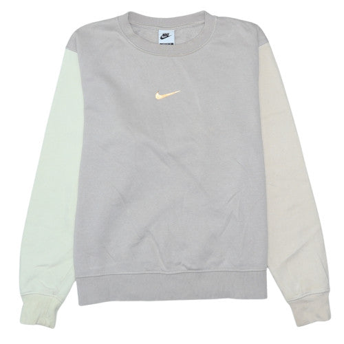 Womens UK Size S Nike Beige Pullover Sweatshirt
