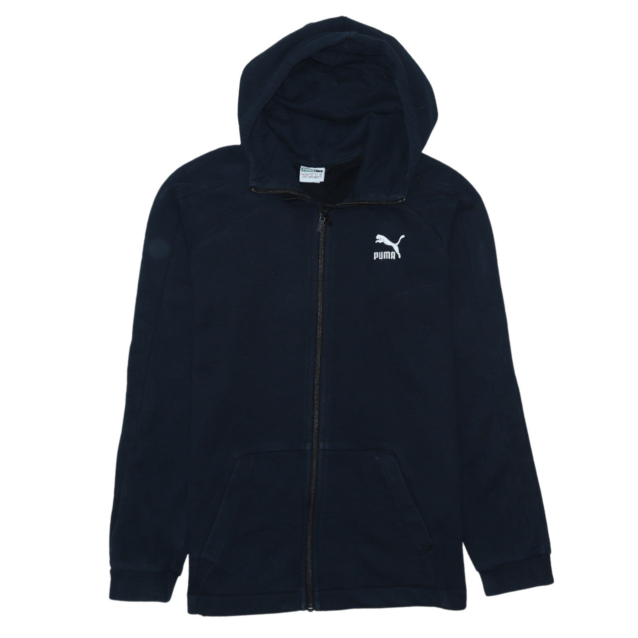 Mens UK Size XS PUMA Blue Full Zip Hoodie