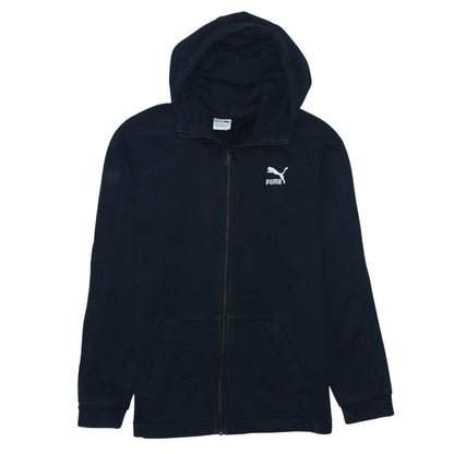 Mens UK Size XS PUMA Blue Full Zip Hoodie