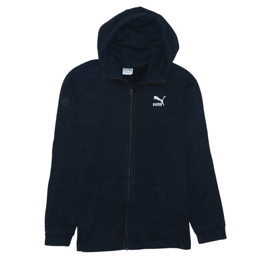 Mens UK Size XS PUMA Blue Full Zip Hoodie