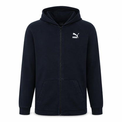 Mens UK Size XS PUMA Blue Full Zip Hoodie