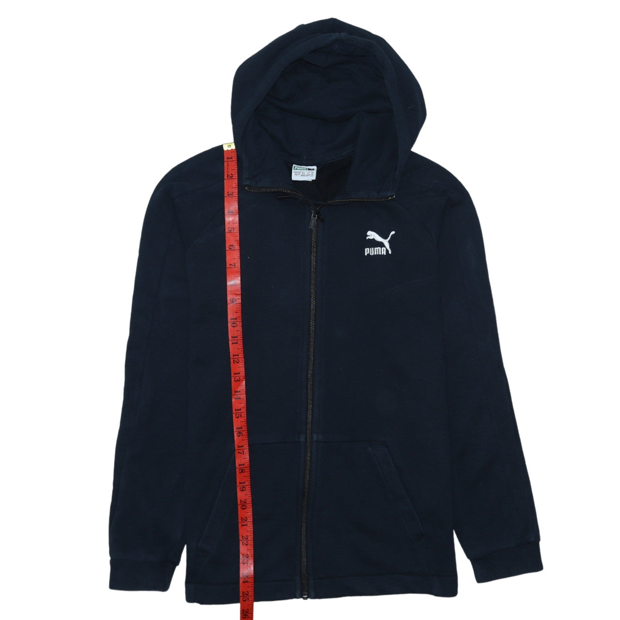 Mens UK Size XS PUMA Blue Full Zip Hoodie