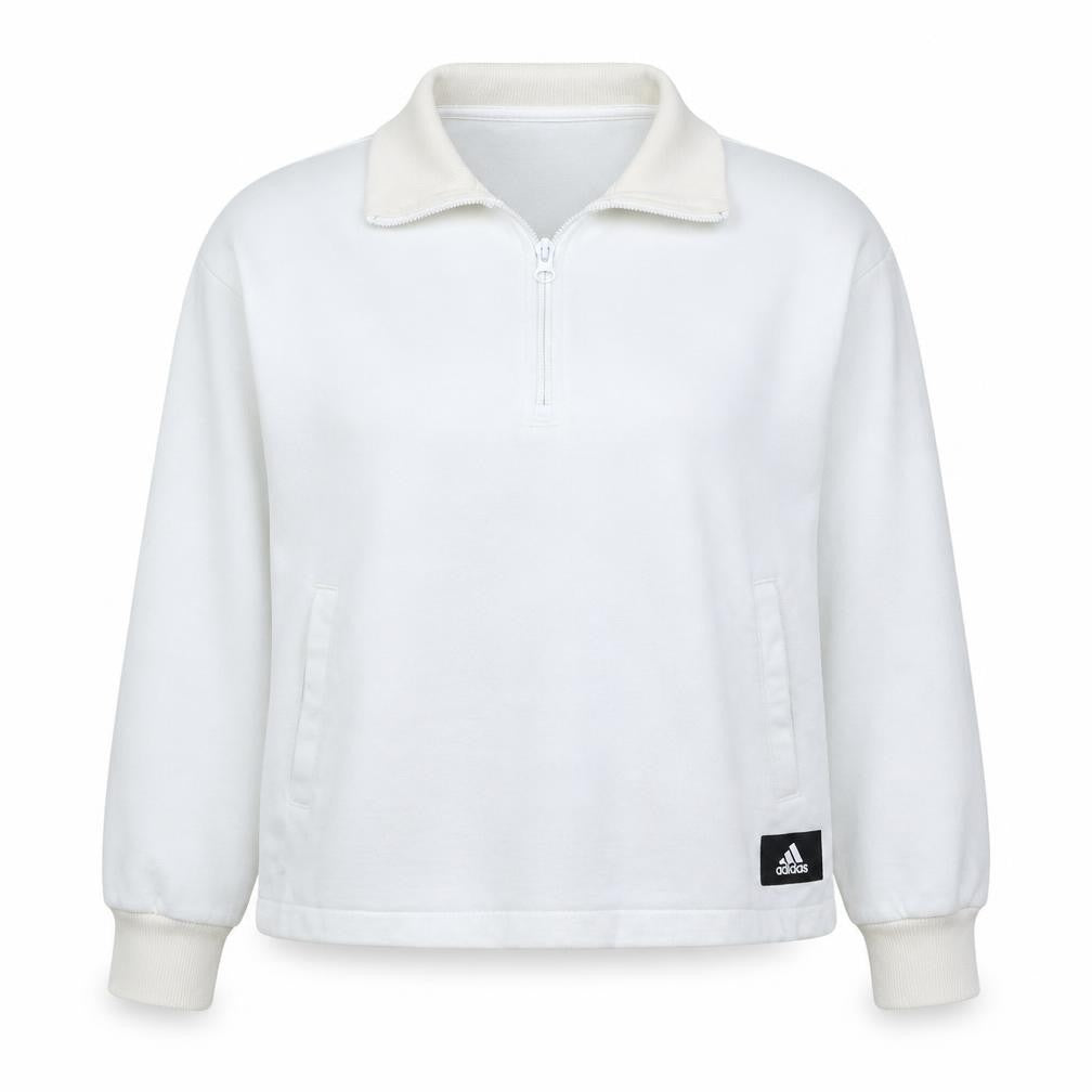 Womens UK Size XS adidas White Pullover Sweatshirt