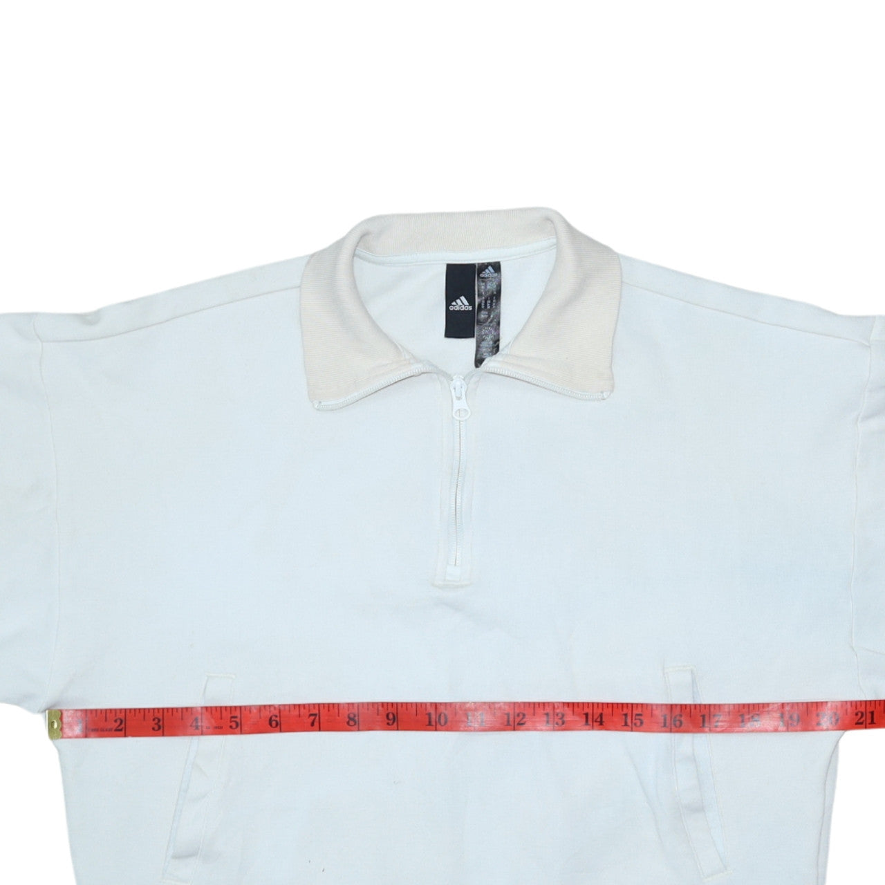 Womens UK Size XS adidas White Pullover Sweatshirt