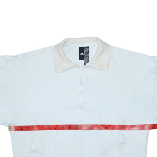 Womens UK Size XS adidas White Pullover Sweatshirt