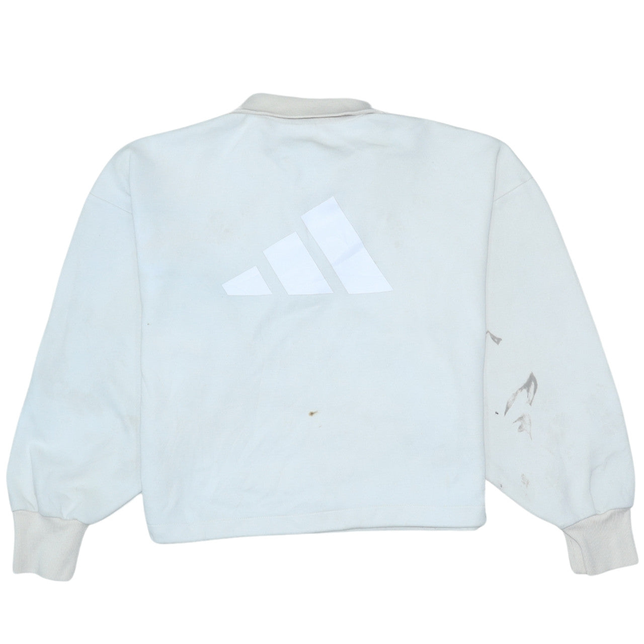 Womens UK Size XS adidas White Pullover Sweatshirt