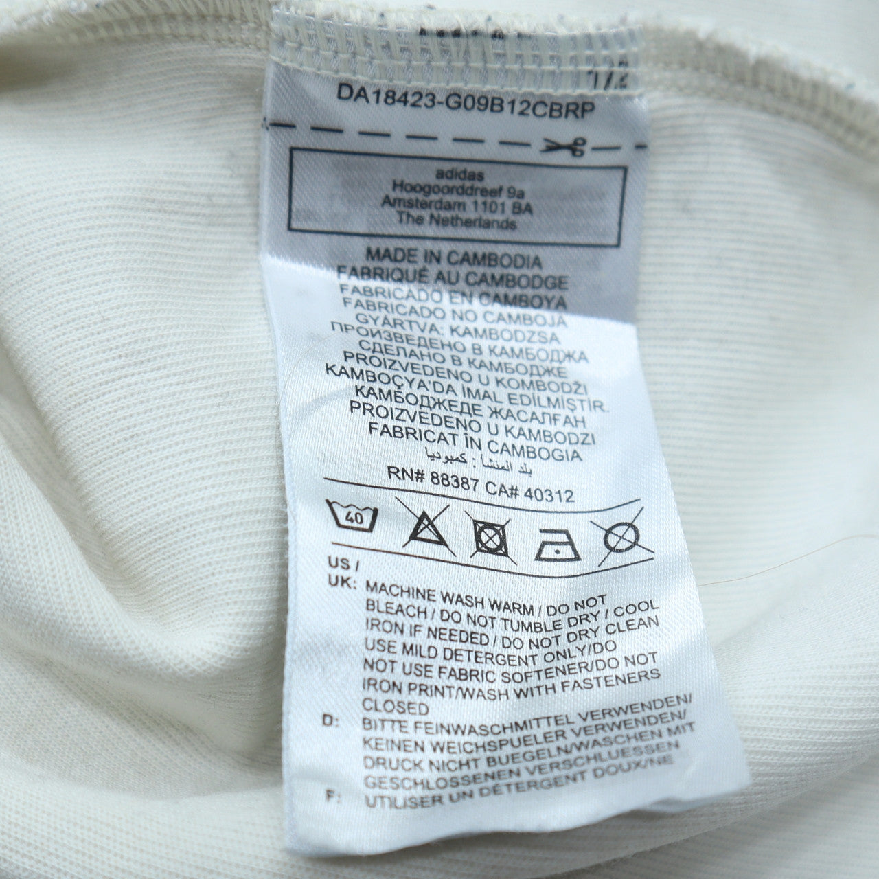 Womens UK Size XS adidas White Pullover Sweatshirt