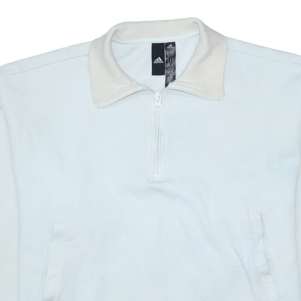 Womens UK Size XS adidas White Pullover Sweatshirt