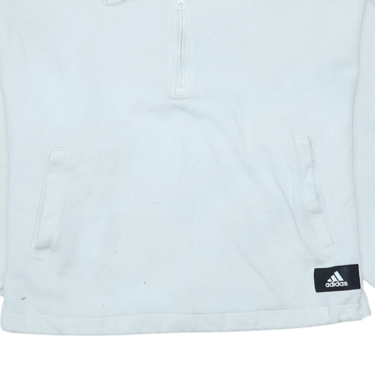 Womens UK Size XS adidas White Pullover Sweatshirt