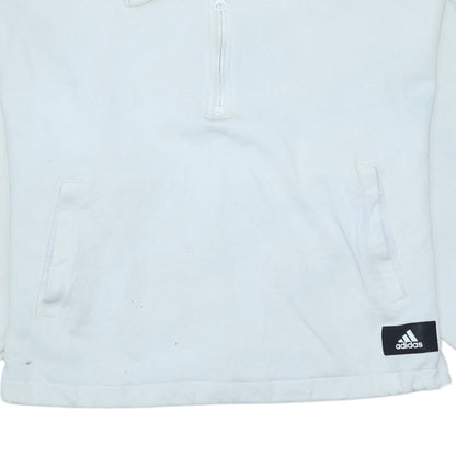 Womens UK Size XS adidas White Pullover Sweatshirt
