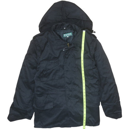 Mens UK Size M Elutex Black Parka Coat