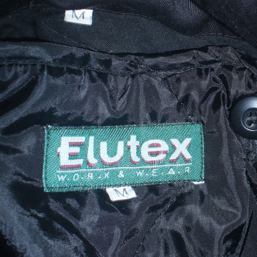 Mens UK Size M Elutex Black Parka Coat