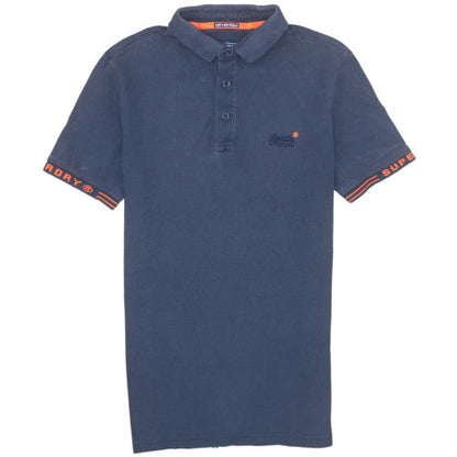 Superdry Men’s Blue Short Sleeve City Polo Shirt Size S