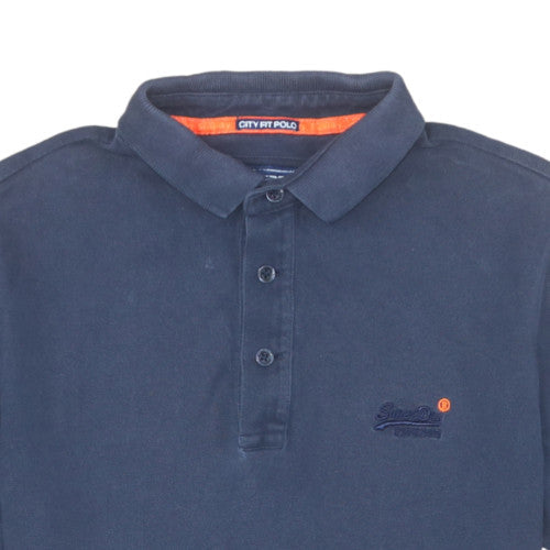 Superdry Men’s Blue Short Sleeve City Polo Shirt Size S