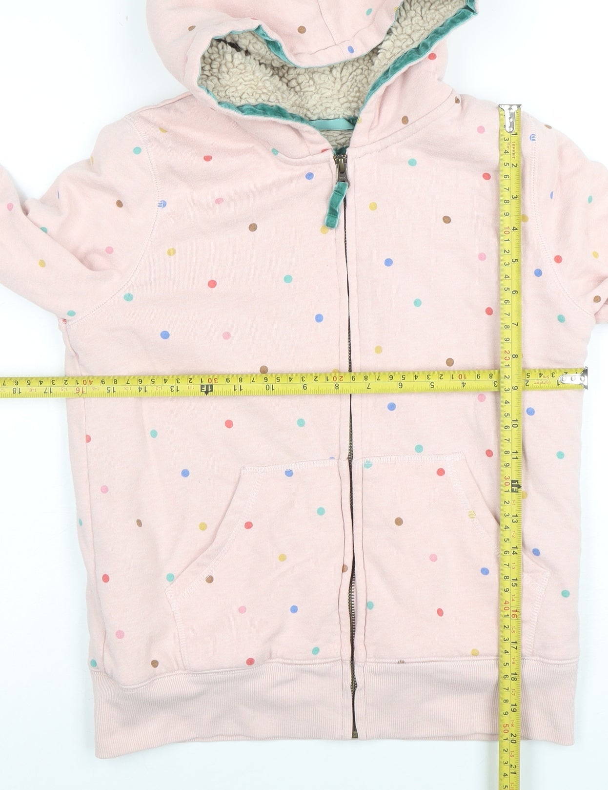 Girls UK Size 11-12 Years Boden Pink Full Zip Hoodie