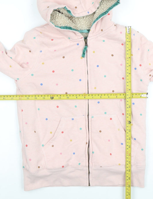 Girls UK Size 11-12 Years Boden Pink Full Zip Hoodie