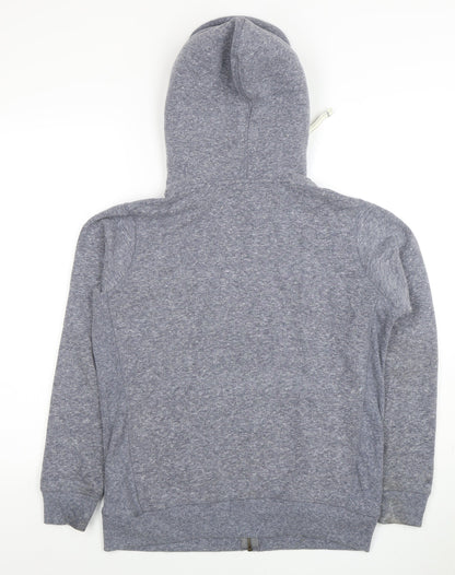 Womens UK Size 10 Weird Fish Grey Full Zip Hoodie