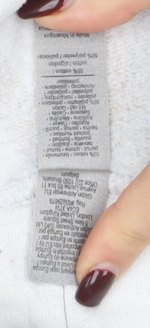 Womens UK Size M Gildan White Pullover Hoodie