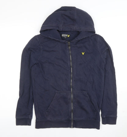 Boys UK Size 12-13 Years Lyle & Scott Blue Full Zip Hoodie