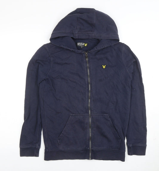 Boys UK Size 12-13 Years Lyle & Scott Blue Full Zip Hoodie