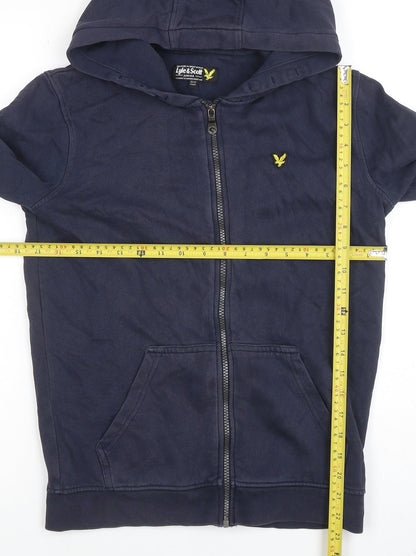 Boys UK Size 12-13 Years Lyle & Scott Blue Full Zip Hoodie