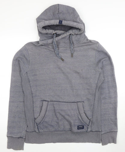 Mens UK Size M Superdry Blue Pullover Hoodie