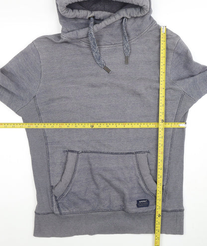 Mens UK Size M Superdry Blue Pullover Hoodie