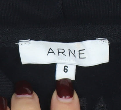 Boys UK Size 10 Years ARNE Black Pullover Hoodie