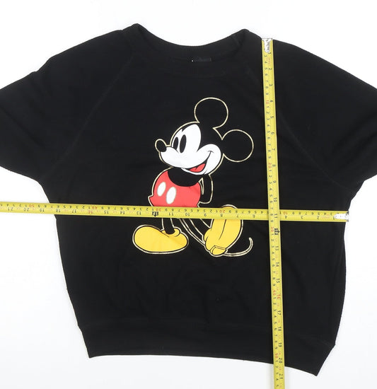 Womens UK Size XS Disney Black Pullover Sweatshirt