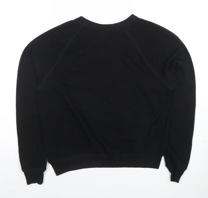Womens UK Size XS Disney Black Pullover Sweatshirt