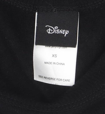 Womens UK Size XS Disney Black Pullover Sweatshirt