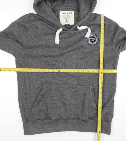 Mens UK Size L SoulCal & Co Grey Pullover Hoodie